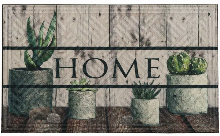 Килимок придверний Multyhome Lima Succulents 45x75 см (EU5000047)